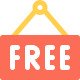 free sign icon