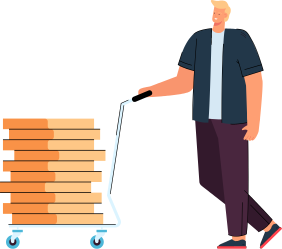 Shopping bag cart