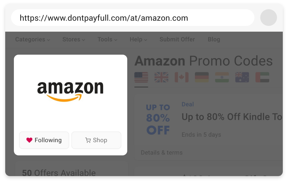 Follow stores illustration